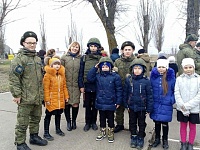 Казачата МБОУ ООШ № 34 в рамках месячника военно-патриотической направленности посетили с экскурсией воинскую часть г.Приморско-Ахтарска. 