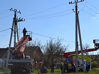 НЭСК проводит плановую замену линии электропередачи