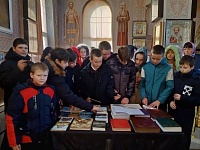 Школьники станицы Бриньковской посетили Свято-Георгиевский храм