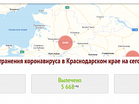 За последние сутки в Краснодарском крае подтверждено 65 случаев заболевания коронавирусом