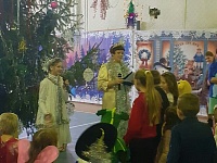 В ДК станицы Ольгинская Новый год праздновали и дети, и взрослые