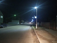 В станице Ольгинской завершены работы по замене устаревших фонарей на современные светодиодные светильники