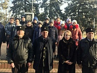 В станице Приазовская в честь 77-й годовщины освобождения района от немецко-фашистских захватчиков прошел торжественный митинг