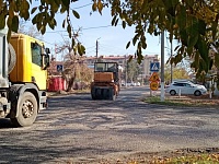 В Приморско-Ахтарске продолжается 4-й этап асфальтирования дорог