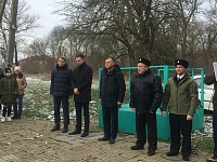 В станице Приазовская в честь 77-й годовщины освобождения района от немецко-фашистских захватчиков прошел торжественный митинг