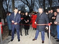 В Приморско-Ахтарске состоялось торжественное открытие городского сквера после реконструкции. 