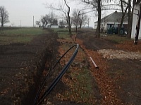 В х.Крупский Ольгинского сельского поселения прокладывают водопроводные сети