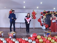   ""     